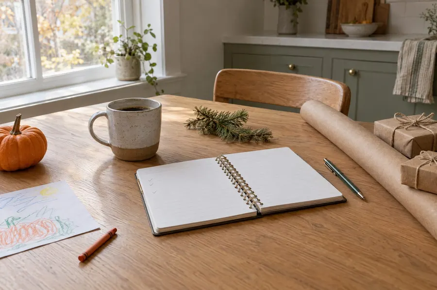 Holiday prep timeline and Christmas planning checklist for October, November and December