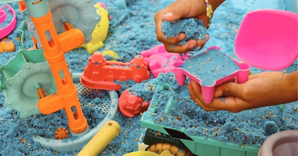 The Calm Mom’s Guide to a (Mostly) Screen-Free Summer: 25 Activities Kids Actually Love screen free indoor activities for kids on a hot day.