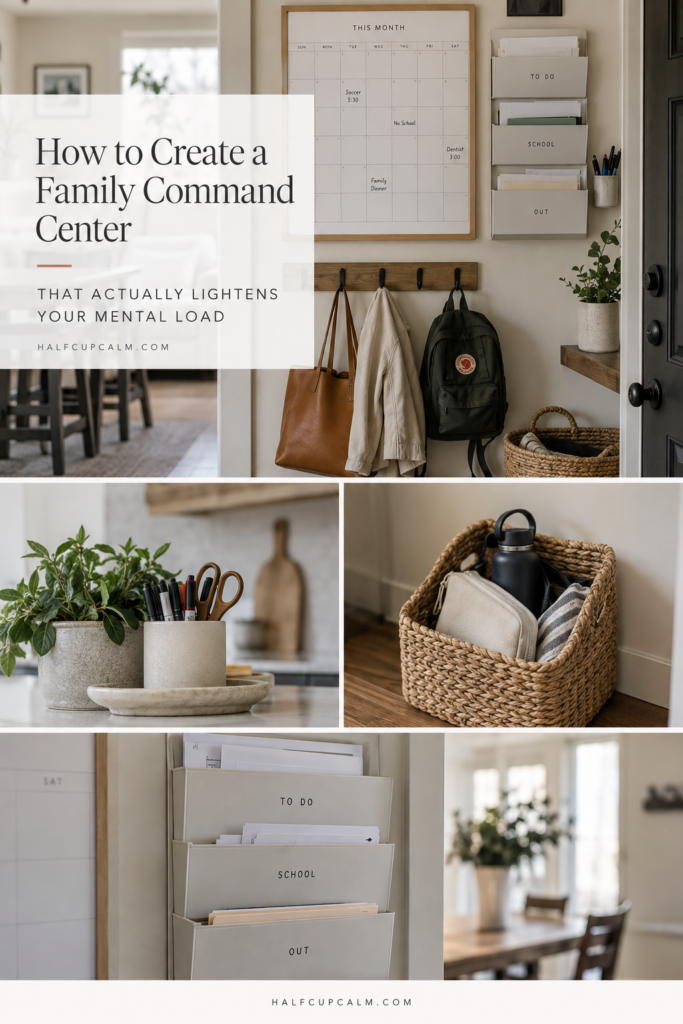How to Create a Family Command Center That Actually Lightens Your Mental Load create a family command center